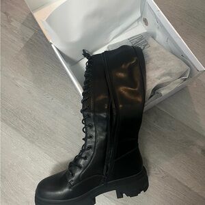 Dream Pairs Black Combat Boots